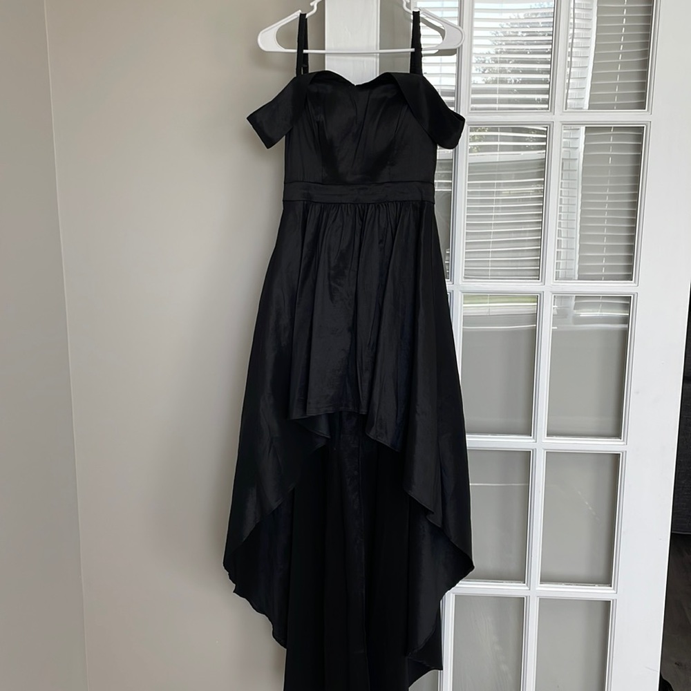 B.SMART formal black high low dress